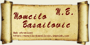 Momčilo Basailović vizit kartica